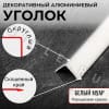 Алюминиевый анодированный декоративный уголок ПН 20х20мм белый муар длина 2,7 м. фото 3 &mdash; DIELE