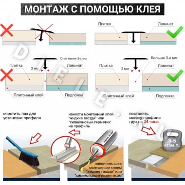 Алюминиевый Т образный стыкоперекрывающий порог ПТ 10мм бронза/глянец 2,7м. &mdash; DIELE