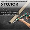Алюминиевый анодированный декоративный уголок ПН 15х15мм бежевый муар длина 2,7 м. фото 4 &mdash; DIELE