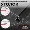 Алюминиевый анодированный декоративный уголок ПН 10х10мм черный/мат длина 2,7 м. фото 3 &mdash; DIELE