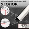 Алюминиевый анодированный декоративный уголок ПН 30х30мм серебро/глянец длина 2,7 м. фото 3 &mdash; DIELE