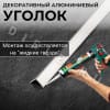 Алюминиевый анодированный декоративный уголок ПН 25х25мм белый муар длина 2,7 м. фото 4 &mdash; DIELE